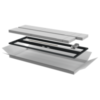 ITK Дверь перфорированная двустворчатая для шкафа LINEA N 28U 600мм черная