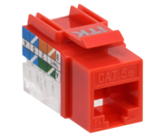 ITK Модуль Keystone Jack кат.5E UTP 110 IDC 90град красный