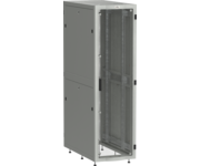 ITK LINEA S Шкаф серверный 19 48U 600х1200мм передняя дверь двухстворчатая перфорированная задняя дверь перфорированная серый RAL 7035
