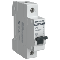 Автоматический выключатель ВА47-29М 1P 1А 4,5кА C GENERICA