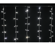 Гирлянда Занавес 1.5х1.5м 160LED тепл. бел. IP20 провод прозр. 230В транзит IEK LGDB201-1-160-L1-T-S-20