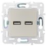 SKANDY Розетка USB A+A 3,1А SK-R15Sh шампань IEK в Розетка от IEK ( ИЭК ) в интернет магазине ЭлектроОм электротовары 3 SK-U21-D31-K37 SK-U21-D31-K37 IEK ( ИЭК ) 3