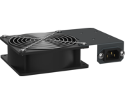 ITK Панель вентиляторная 1 модуль без кабеля питания разъем С14 черная