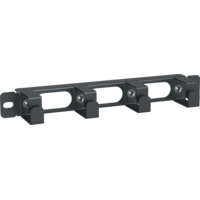 ITK Кабельный органайзер 10 1U 4 кольца для шкафа 10 серии LINEA WS черный