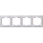 Рамка 4-м КВАРТА РГ-4-КБ горизонт. бел. IEK EMK40-K01-DM в Рамка декоративная для электроустановочных устройств от IEK ( ИЭК ) в интернет магазине ЭлектроОм электротовары 1 EMK40-K01-DM EMK40-K01-DM IEK ( ИЭК ) 1