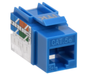 ITK Модуль Keystone Jack кат.5E UTP 110 IDC 90град синий