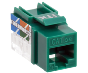 ITK Модуль Keystone Jack кат.5E UTP 110 IDC 90град зелёный