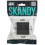 SKANDY Розетка компьютерная двойная RJ45 кат.5E SK-K03T титан IEK в Розетка от IEK ( ИЭК ) в интернет магазине ЭлектроОм электротовары 2 SK-K20-1-K48 SK-K20-1-K48 IEK ( ИЭК ) 2