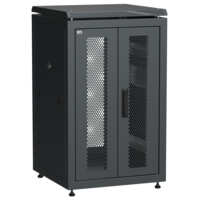 ITK LINEA N Шкаф сетевой 19 18U 600х600мм двери передняя перфорированная задняя двустворчатая перфорированная черный