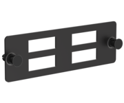 ITK Планка для 4-х адаптеров оптических SC-Duplex черная