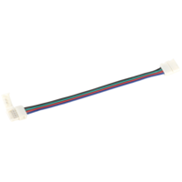Коннектор для соединения светодиод. лент RGB PRO 5050 10мм (разъем-15см-разъем) (уп. 5шт) ИЭК