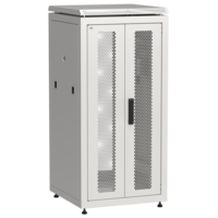 ITK LINEA N Шкаф сетевой 19 24U 600х600мм двери передняя перфорированная задняя двустворчатая перфорированная серый