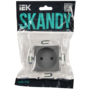 SKANDY Розетка без заземления с защитными шторками 10А SK-R01Gr серый IEK в Розетка от IEK ( ИЭК ) в интернет магазине ЭлектроОм электротовары 2 SK-R13-10-K03 SK-R13-10-K03 IEK ( ИЭК ) 2