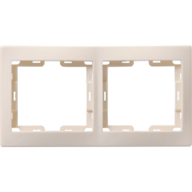 Рамка 2-м КВАРТА РГ-4-ККм горизонт. крем. IEK EMK20-K33-DM в Рамка декоративная для электроустановочных устройств от IEK ( ИЭК ) в интернет магазине ЭлектроОм электротовары EMK20-K33-DM EMK20-K33-DM IEK ( ИЭК )