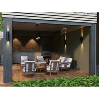 LIGHTING Светильник уличный 5113 настенный под лампу 2хGU10 IP65 белый IEK