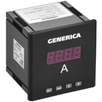 Амперметр цифровой щитовой однофазный DO RS-485 96х96мм LED GENERICA