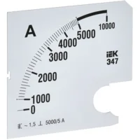 Шкала сменная для амперметра Э47 5000/5А класс точности 1,5 96х96мм IEK