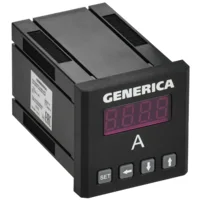 Амперметр цифровой щитовой однофазный 48х48мм LED GENERICA