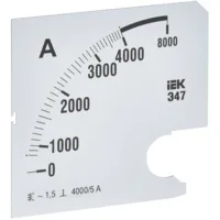 Шкала сменная для амперметра Э47 4000/5А класс точности 1,5 96х96мм IEK