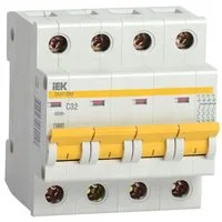 Автоматический выключатель ВА47-29М 4P 40A 4,5кА х-ка C IEK
