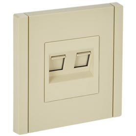 FORTE&PIANO Розетка двойная RJ11+RJ45 кат.5E FP435 ваниль IEK в Розетка от IEK ( ИЭК ) в интернет магазине ЭлектроОм электротовары FP-KT20-O-1-K10 FP-KT20-O-1-K10 IEK ( ИЭК )
