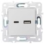 SKANDY Розетка USB A+C 3,1А SK-R14W арктический белый IEK в Розетка от IEK ( ИЭК ) в интернет магазине ЭлектроОм электротовары 5 SK-U22-D31-K01 SK-U22-D31-K01 IEK ( ИЭК ) 5