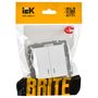 BRITE Выключатель 2-клавишный с индикацией 10А ВС10-2-1-БрАБ арктический белый IEK в Выключатели клавишные, переключатели от IEK ( ИЭК ) в интернет магазине ЭлектроОм электротовары 3 BR-V20-1-10-K91 BR-V20-1-10-K91 IEK ( ИЭК ) 3