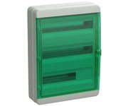 TEKFOR Корпус пластиковый КМПн-54 IP65 зеленая прозрачная дверь IEK