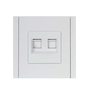 FORTE&PIANO Розетка компьютерная двойная RJ45 кат.5E FP233 белый IEK в Розетка от IEK ( ИЭК ) в интернет магазине ЭлектроОм электротовары 7 FP-K20-1-K01 FP-K20-1-K01 IEK ( ИЭК ) 7