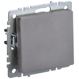 BRITE Выключатель 1-клавишный проходной 10А ВС10-1-6-БрС сталь IEK в Выключатели клавишные, переключатели от IEK ( ИЭК ) в интернет магазине ЭлектроОм электротовары BR-V12-0-10-K46 BR-V12-0-10-K46 IEK ( ИЭК )