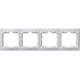 Рамка 4-м КВАРТА РГ-4-КБ горизонт. бел. IEK EMK40-K01-DM в Рамка декоративная для электроустановочных устройств от IEK ( ИЭК ) в интернет магазине ЭлектроОм электротовары 2 EMK40-K01-DM EMK40-K01-DM IEK ( ИЭК ) 2