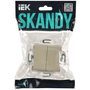 SKANDY Выключатель 2-клавишный перекрестный 10А SK-V06B бежевый IEK в Выключатели клавишные, переключатели от IEK ( ИЭК ) в интернет магазине ЭлектроОм электротовары 2 SK-V23-0-10-K10 SK-V23-0-10-K10 IEK ( ИЭК ) 2