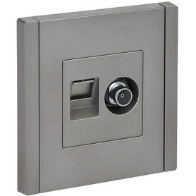 FORTE&PIANO Розетка двойная TV+RJ45 кат.6 FP537 сталь IEK в Выключатели клавишные, переключатели от IEK ( ИЭК ) в интернет магазине ЭлектроОм электротовары FP-AK20-2-K46 FP-AK20-2-K46 IEK ( ИЭК )