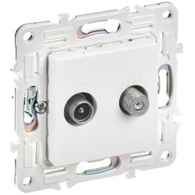 SKANDY Розетка двойная TV+SAT SK-A13W арктический белый IEK в TV розетки, разветвители  от IEK ( ИЭК ) в интернет магазине ЭлектроОм электротовары SK-AF20-O-K01 SK-AF20-O-K01 IEK ( ИЭК )