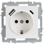 BRITE Розетка 1-местная с заземлением с защитными шторками 16А с USB A+C 18Вт РЮш11-1-БрАБ арктический белый IEK в Выключатели клавишные, переключатели от IEK ( ИЭК ) в интернет магазине ЭлектроОм электротовары 7 BR-R14-16-U22-018-K91 BR-R14-16-U22-018-K91 IEK ( ИЭК ) 7