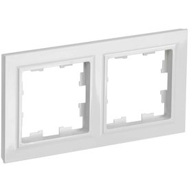 Рамка 2-м BRITE РУ-2-БрБ бел. IEK BR-M22-K01 в Рамка декоративная для электроустановочных устройств от IEK ( ИЭК ) в интернет магазине ЭлектроОм электротовары BR-M22-K01 BR-M22-K01 IEK ( ИЭК )