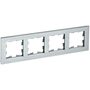 Рамка 4-м BRITE РУ-4-1-БрА металл алюм. IEK BR-M42-M-K47 в Рамка декоративная для электроустановочных устройств от IEK ( ИЭК ) в интернет магазине ЭлектроОм электротовары 1 BR-M42-M-K47 BR-M42-M-K47 IEK ( ИЭК ) 1