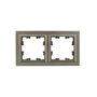 Рамка 2-м BRITE РУ-2-БрШ шампань IEK BR-M22-K37 в Рамка декоративная для электроустановочных устройств от IEK ( ИЭК ) в интернет магазине ЭлектроОм электротовары 6 BR-M22-K37 BR-M22-K37 IEK ( ИЭК ) 6
