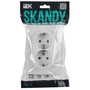 SKANDY Розетка 2-местная с заземлением без защитных шторок 16А в сборе SK-R08W арктический белый IEK в Розетка от IEK ( ИЭК ) в интернет магазине ЭлектроОм электротовары 2 SK-R21-16-K01-F SK-R21-16-K01-F IEK ( ИЭК ) 2