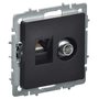 Розетка компьютерная + телевизионная 2-м Brite РТВ/РК12-БрЧ RJ45 кат.5E + TV черн. IEK BR-AK20-1-K02 в Разъем антенны от IEK ( ИЭК ) в интернет магазине ЭлектроОм электротовары 3 BR-AK20-1-K02 BR-AK20-1-K02 IEK ( ИЭК ) 3