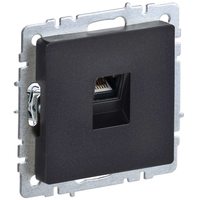 BRITE Розетка компьютерная RJ45 кат.6 РК11-БрЧ черный IEK