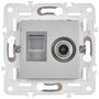 SKANDY Розетка двойная TV+RJ45 кат.5E SK-A14S серебряный IEK в TV розетки, разветвители  от IEK ( ИЭК ) в интернет магазине ЭлектроОм электротовары 6 SK-AK20-1-K23 SK-AK20-1-K23 IEK ( ИЭК ) 6