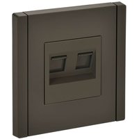 FORTE&PIANO Розетка компьютерная двойная RJ45 кат.5E FP333 серый IEK