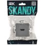 SKANDY Розетка HDMI SK-H01Gr серый IEK в Розетка от IEK ( ИЭК ) в интернет магазине ЭлектроОм электротовары 2 SK-H10-K03 SK-H10-K03 IEK ( ИЭК ) 2