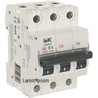 ARMAT Автоматический выключатель M06N 3P B 4А IEK
