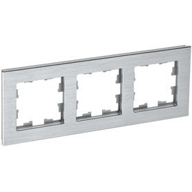 Рамка 3-м BRITE РУ-3-1-БрА металл алюм. IEK BR-M32-M-K47 в Рамка декоративная для электроустановочных устройств от IEK ( ИЭК ) в интернет магазине ЭлектроОм электротовары BR-M32-M-K47 BR-M32-M-K47 IEK ( ИЭК )