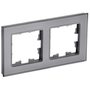 Рамка 2-м BRITE РУ-2-2-БрСе стекло сер. IEK BR-M22-G-K03 в Рамка декоративная для электроустановочных устройств от IEK ( ИЭК ) в интернет магазине ЭлектроОм электротовары 1 BR-M22-G-K03 BR-M22-G-K03 IEK ( ИЭК ) 1
