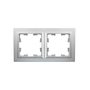 Рамка 2-м BRITE РУ-2-БрА алюм. IEK BR-M22-K47 в Рамка декоративная для электроустановочных устройств от IEK ( ИЭК ) в интернет магазине ЭлектроОм электротовары 2 BR-M22-K47 BR-M22-K47 IEK ( ИЭК ) 2