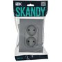 SKANDY Розетка 2-местная без заземления с защитными шторками 10А в сборе SK-R09Gr серый IEK в Розетка от IEK ( ИЭК ) в интернет магазине ЭлектроОм электротовары 4 SK-R23-10-K03-F SK-R23-10-K03-F IEK ( ИЭК ) 4