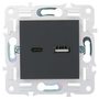 SKANDY Розетка USB A+C 3,1А SK-R14G графит IEK в Выключатели клавишные, переключатели от IEK ( ИЭК ) в интернет магазине ЭлектроОм электротовары 10 SK-U22-D31-K53 SK-U22-D31-K53 IEK ( ИЭК ) 10